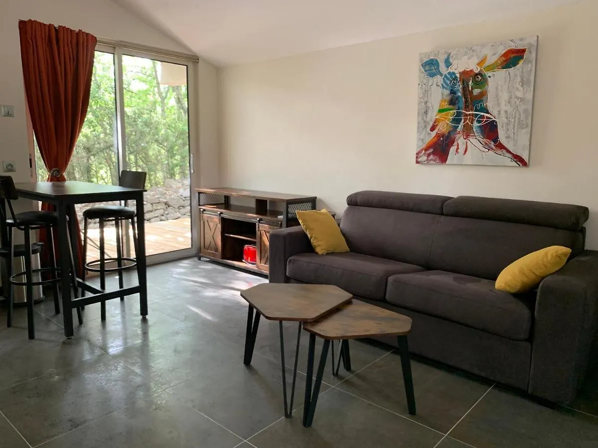 Appartement Le Mazet studio avec terrasse et spa privatif Saint Alban Auriolles