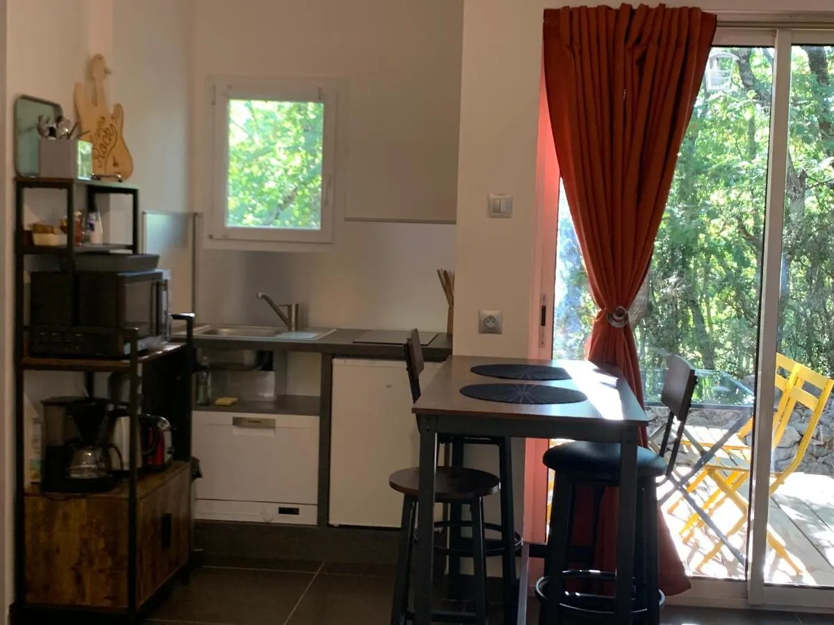 Le Mazet, Studio Climatise Avec Terrasse Ombragee Saint Alban Auriolles Apartment
