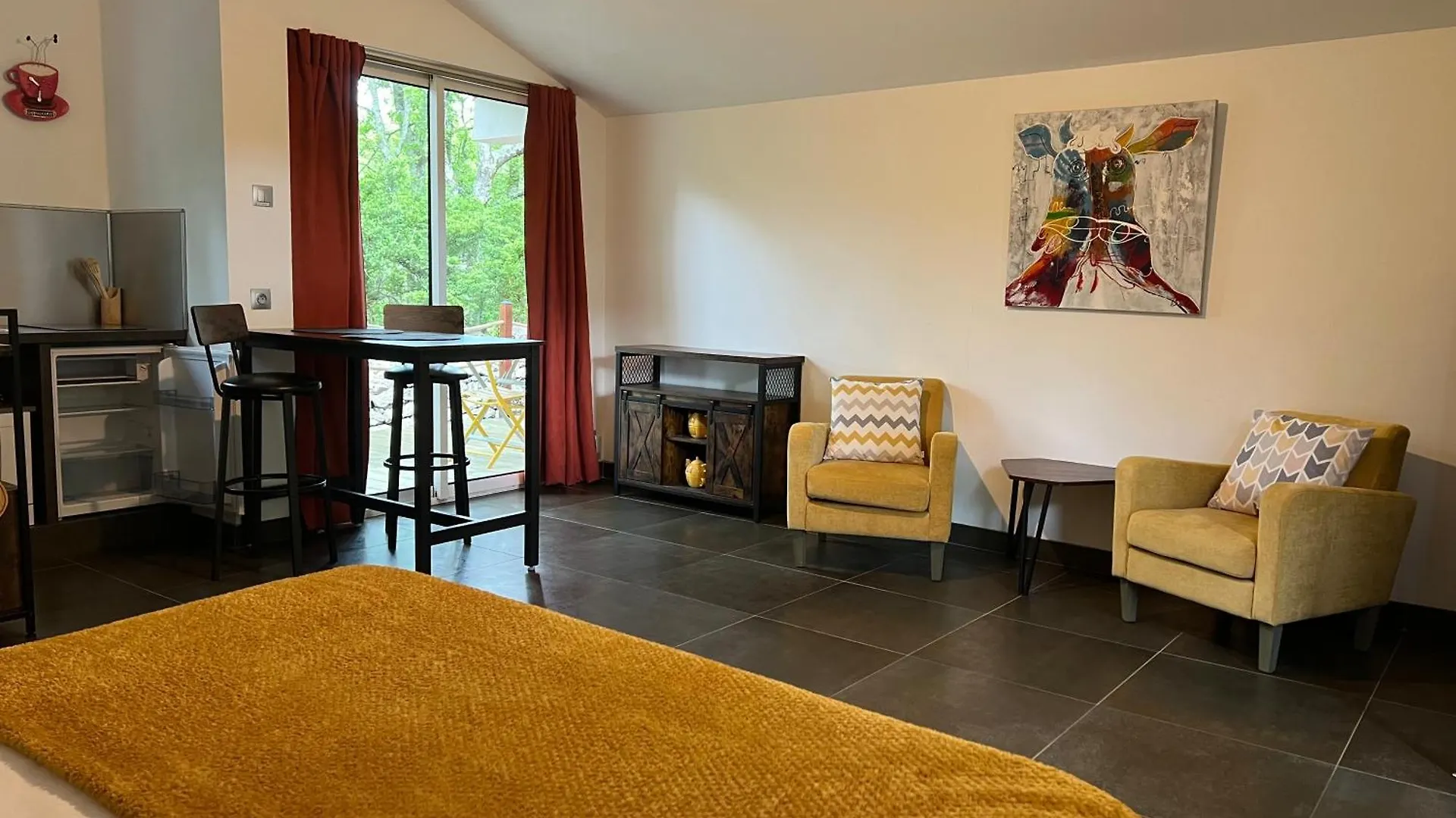 Apartmán Le Mazet, Studio Avec Terrasse Et Acces Piscine Saint Alban Auriolles